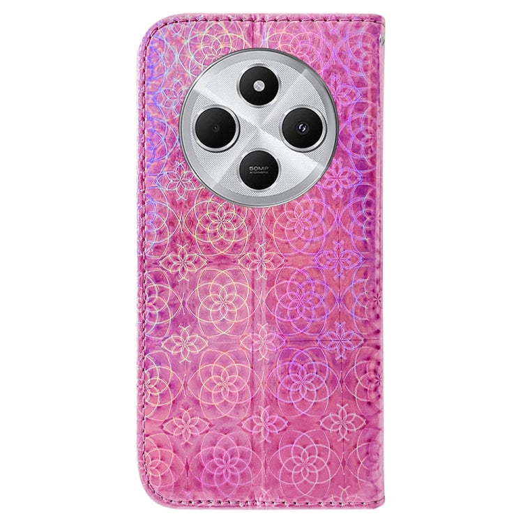 For Redmi 14C 4G Colorful Magnetic Buckle Leather Phone Case