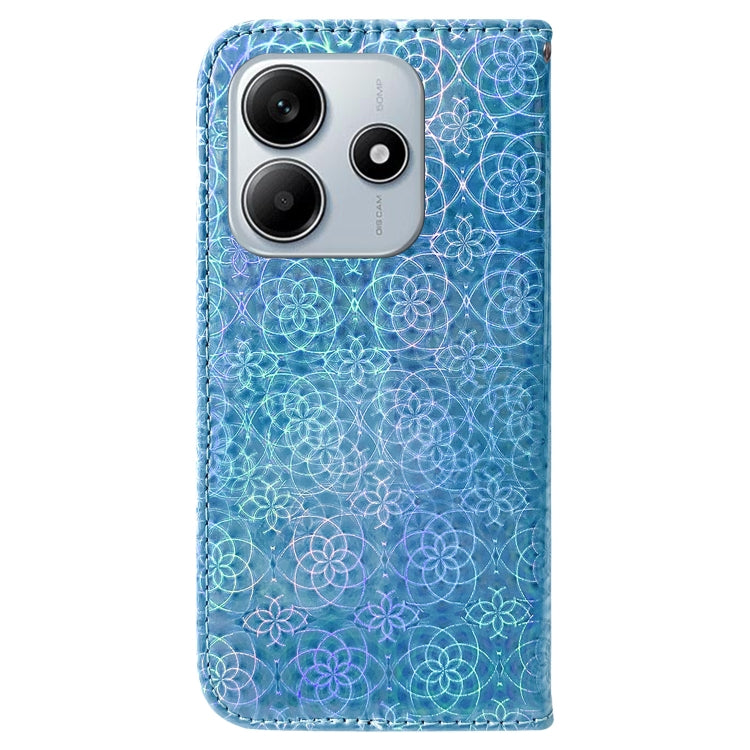 For Redmi Note 14 5G Colorful Magnetic Buckle Leather Phone Case