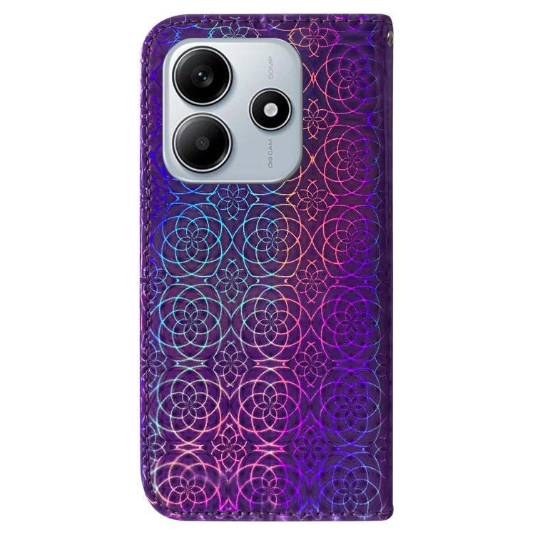 For Redmi Note 14 5G Colorful Magnetic Buckle Leather Phone Case