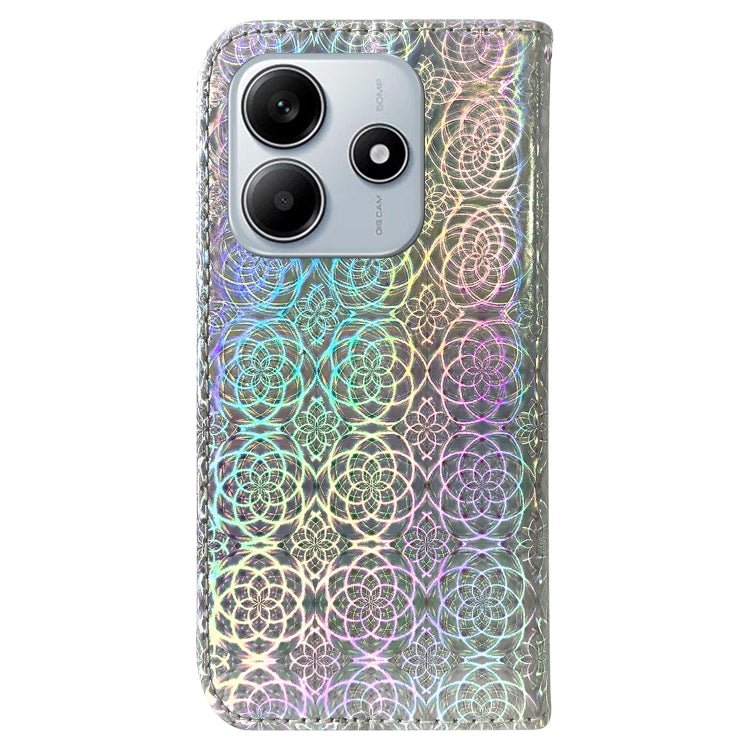 For Redmi Note 14 5G Colorful Magnetic Buckle Leather Phone Case