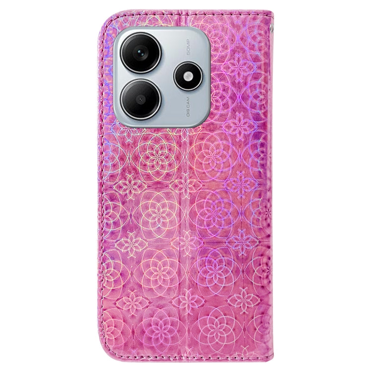 For Redmi Note 14 5G Colorful Magnetic Buckle Leather Phone Case