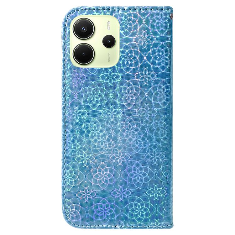 For Redmi Note 14 4G 164.84mm Colorful Magnetic Buckle Leather Phone Case