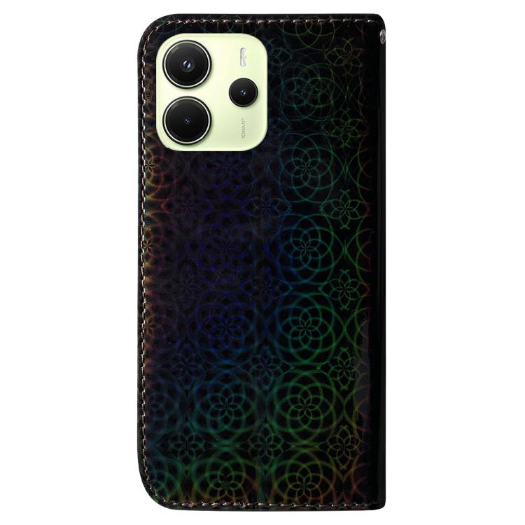 For Redmi Note 14 4G 164.84mm Colorful Magnetic Buckle Leather Phone Case