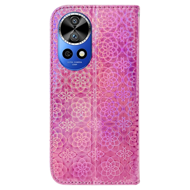 For Huawei nova 12 Pro Colorful Magnetic Buckle Leather Phone Case