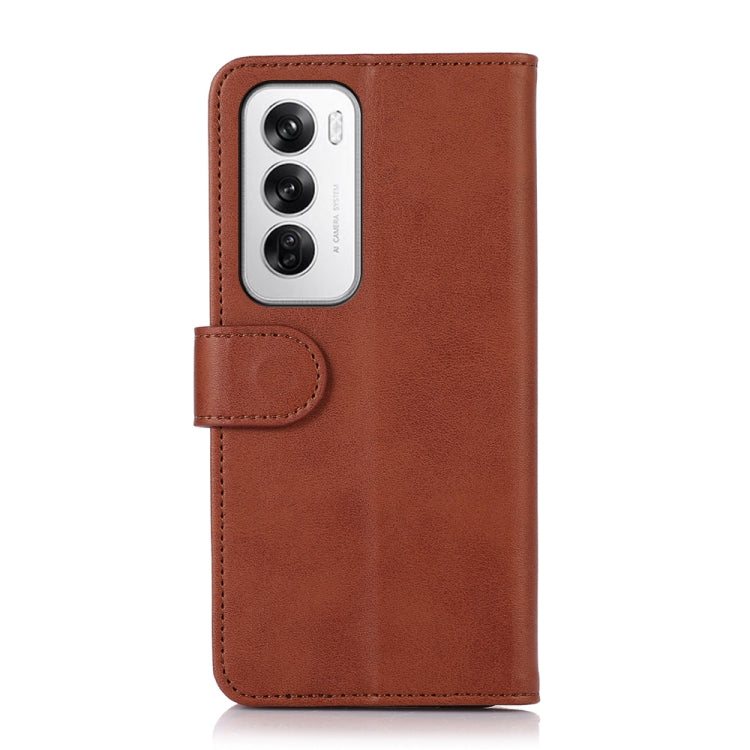 For OPPO Reno12 5G Global Cow Texture Flip Leather Phone Case