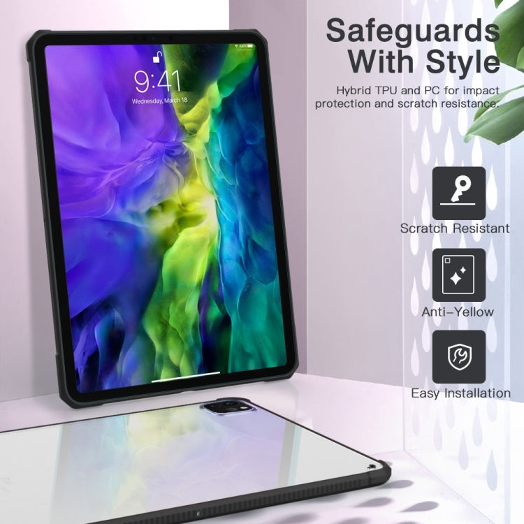 For iPad Pro 11 2022 PC+TPU Transparent Shockproof Tablet Case