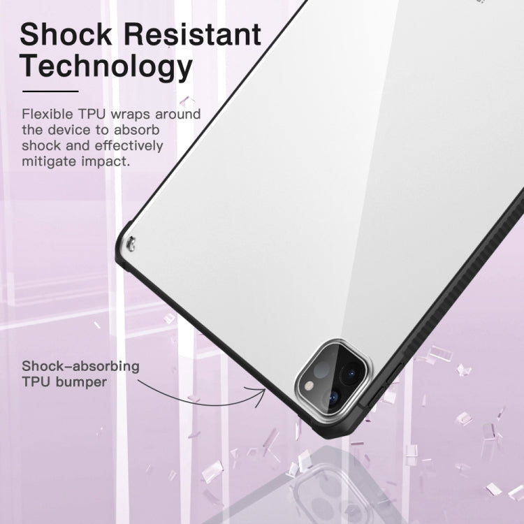 For iPad Pro 11 2022 PC+TPU Transparent Shockproof Tablet Case
