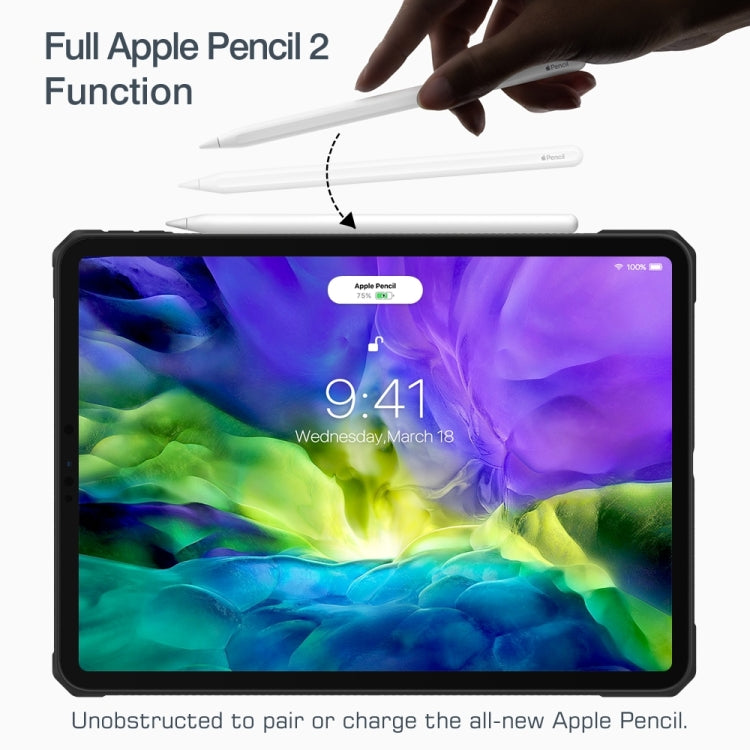 For iPad Pro 11 2022 PC+TPU Transparent Shockproof Tablet Case