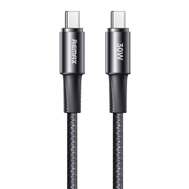 REMAX RC-C100 1.2m 30W Type-C to Type-C Fast Charging Braided Data Cable