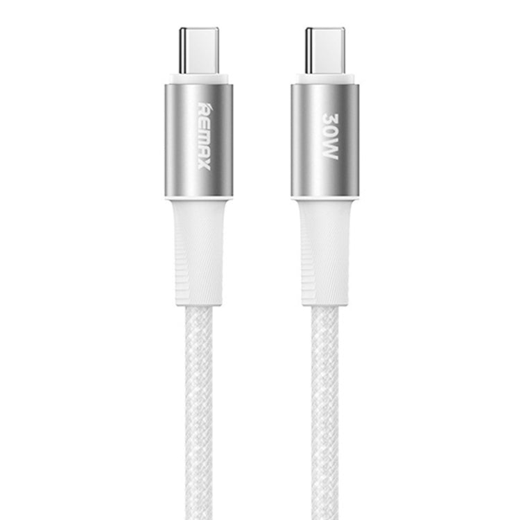 REMAX RC-C100 1.2m 30W Type-C to Type-C Fast Charging Braided Data Cable