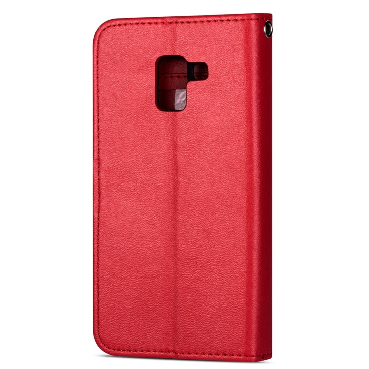 For Samsung Galaxy J6 (2018) Ultra-thin 9 Card Horizontal Flip Leather Case, with Card Slots & Holder & Lanyard