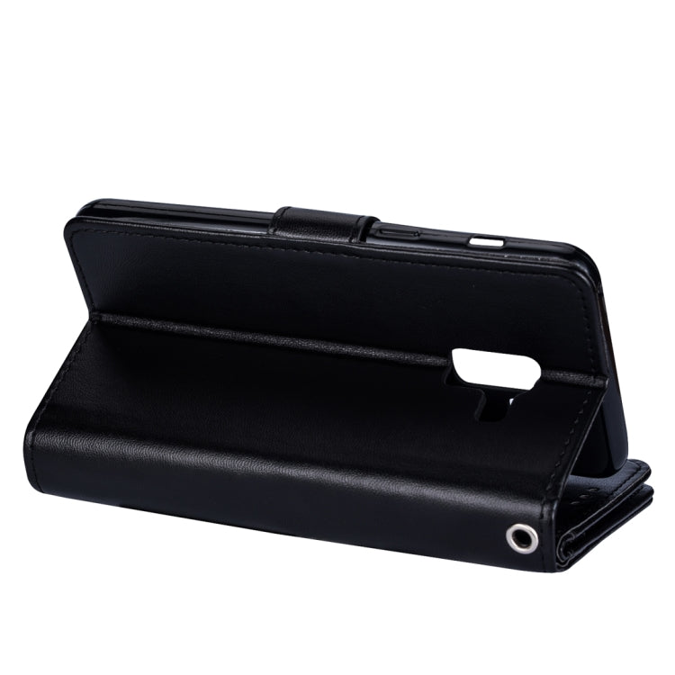 For Samsung Galaxy J6 (2018) Ultra-thin 9 Card Horizontal Flip Leather Case, with Card Slots & Holder & Lanyard