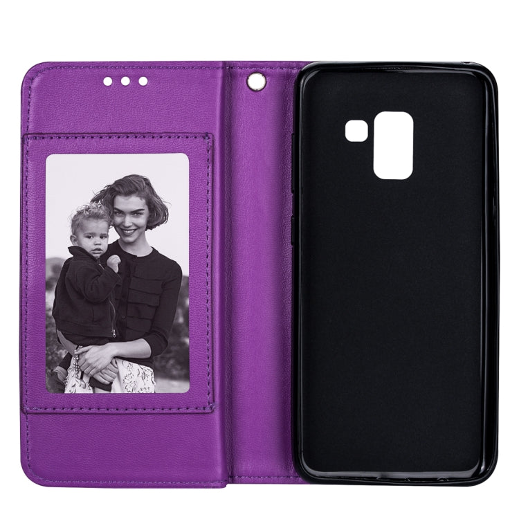 For Samsung Galaxy J6 (2018) Ultra-thin 9 Card Horizontal Flip Leather Case, with Card Slots & Holder & Lanyard