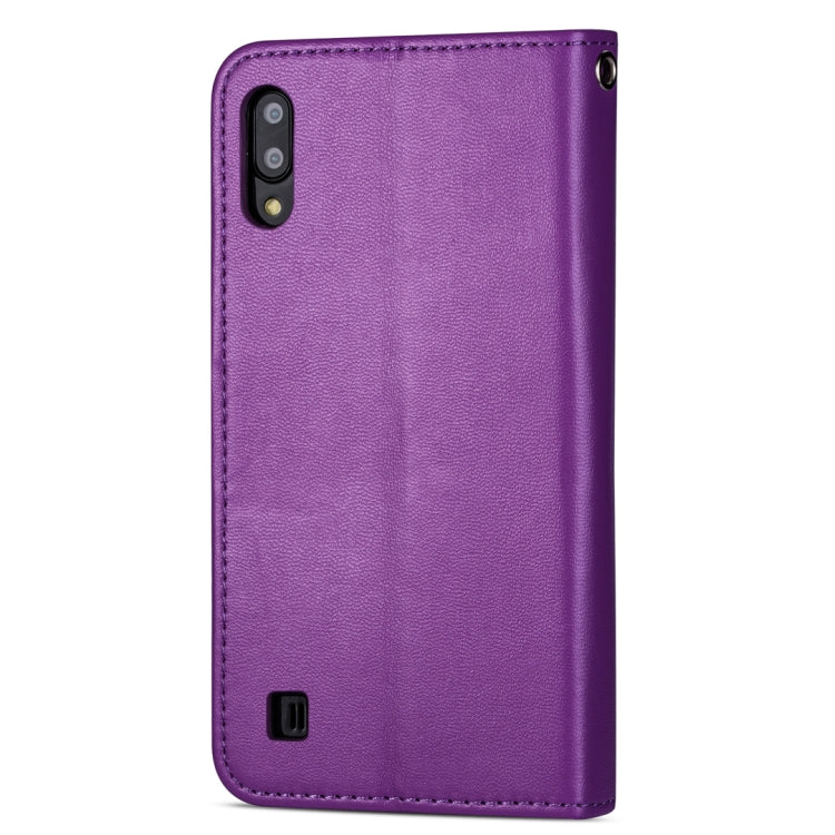 For Samsung Galaxy A10 Ultra-thin 9 Card Horizontal Flip Leather Case, with Card Slots & Holder & Lanyard