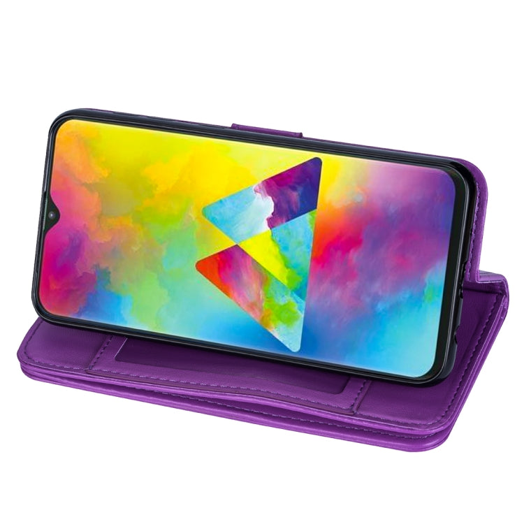 For Samsung Galaxy A10 Ultra-thin 9 Card Horizontal Flip Leather Case, with Card Slots & Holder & Lanyard
