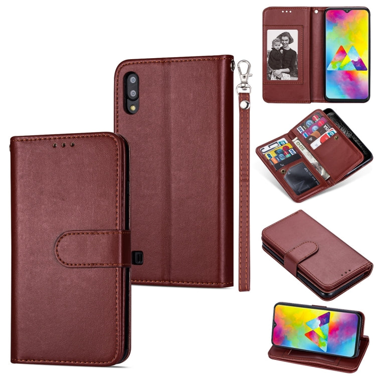 For Samsung Galaxy A10 Ultra-thin 9 Card Horizontal Flip Leather Case, with Card Slots & Holder & Lanyard