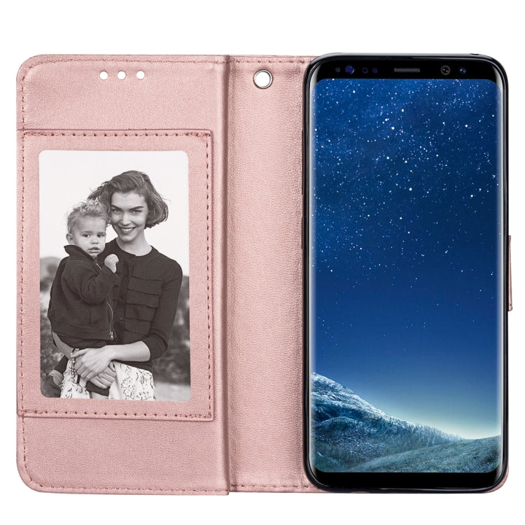 For Samsung Galaxy S8+ Ultra-thin 9 Card Horizontal Flip Leather Case, with Card Slots & Holder & Lanyard