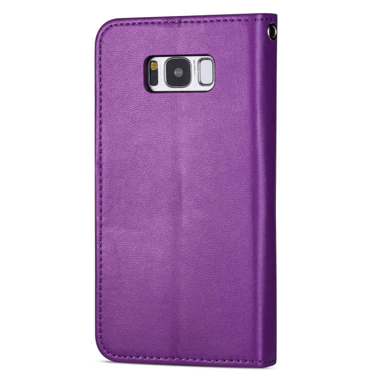 For Samsung Galaxy S8+ Ultra-thin 9 Card Horizontal Flip Leather Case, with Card Slots & Holder & Lanyard