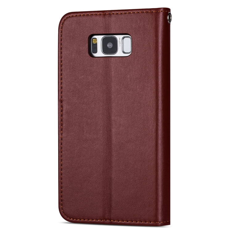 For Samsung Galaxy S8+ Ultra-thin 9 Card Horizontal Flip Leather Case, with Card Slots & Holder & Lanyard