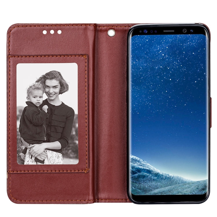 For Samsung Galaxy S8+ Ultra-thin 9 Card Horizontal Flip Leather Case, with Card Slots & Holder & Lanyard