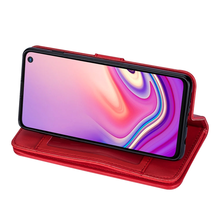 For Samsung Galaxy S10+ Ultra-thin 9 Card Horizontal Flip Leather Case, with Card Slots & Holder & Lanyard