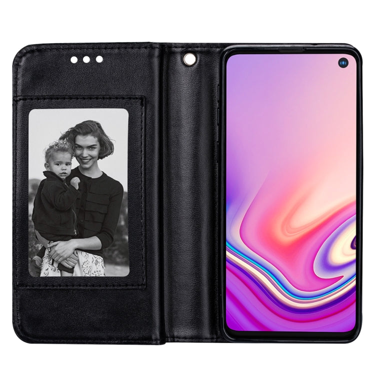 For Samsung Galaxy S10+ Ultra-thin 9 Card Horizontal Flip Leather Case, with Card Slots & Holder & Lanyard