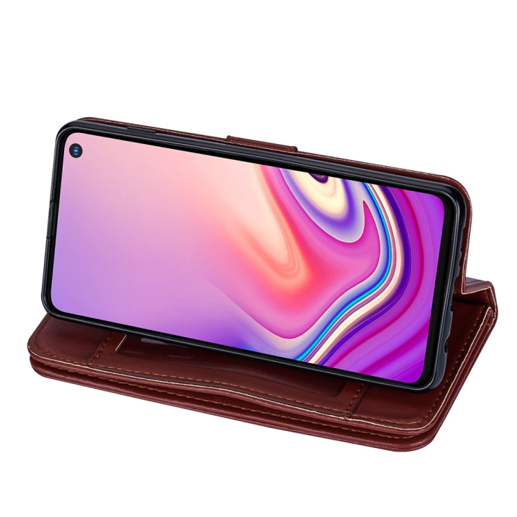 For Samsung Galaxy S10+ Ultra-thin 9 Card Horizontal Flip Leather Case, with Card Slots & Holder & Lanyard