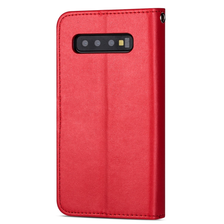 For Samsung Galaxy S10e Ultra-thin 9 Card Horizontal Flip Leather Case, with Card Slots & Holder & Lanyard
