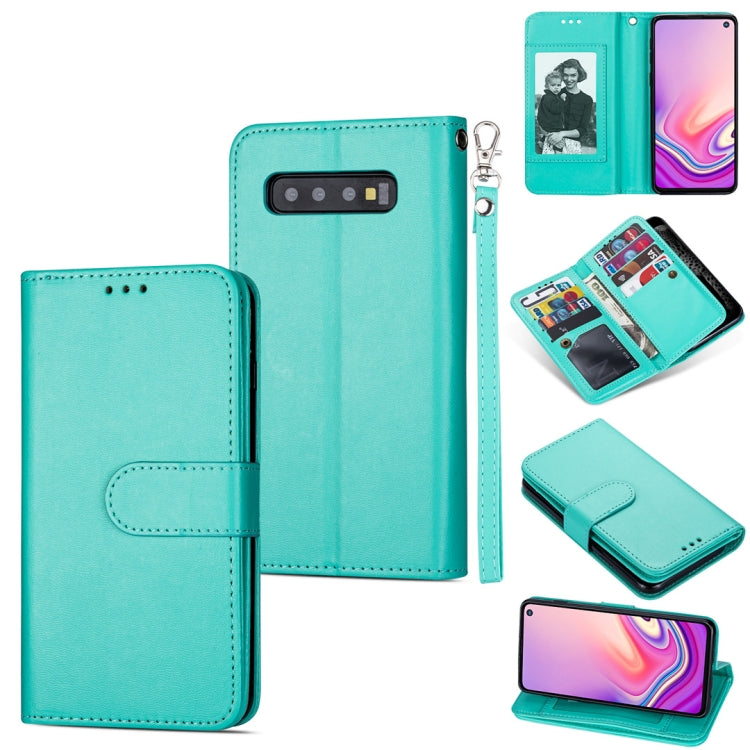 For Samsung Galaxy S10e Ultra-thin 9 Card Horizontal Flip Leather Case, with Card Slots & Holder & Lanyard