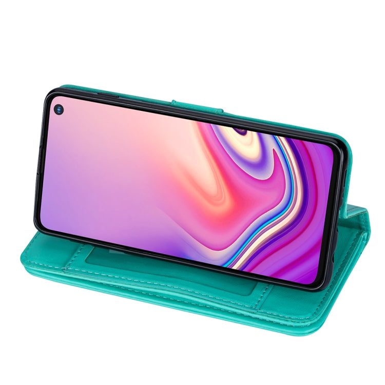 For Samsung Galaxy S10e Ultra-thin 9 Card Horizontal Flip Leather Case, with Card Slots & Holder & Lanyard