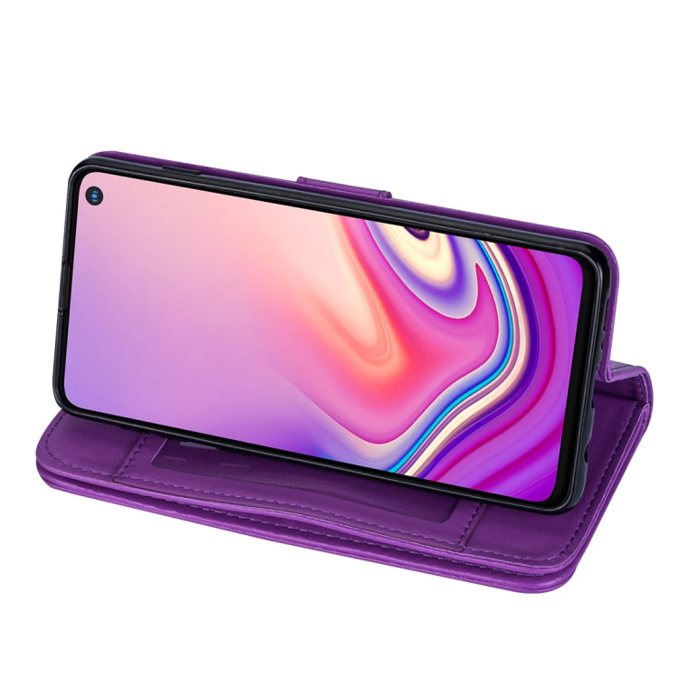 For Samsung Galaxy S10e Ultra-thin 9 Card Horizontal Flip Leather Case, with Card Slots & Holder & Lanyard