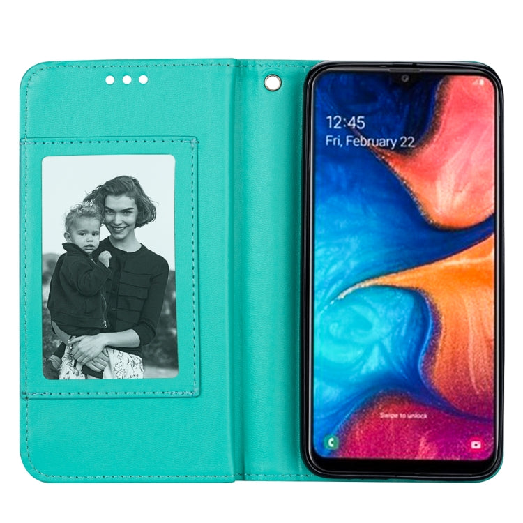 For Samsung Galaxy A20 Ultra-thin 9 Card Horizontal Flip Leather Case, with Card Slots & Holder & Lanyard
