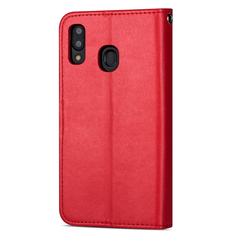 For Samsung Galaxy A20E Ultra-thin 9 Card Horizontal Flip Leather Case, with Card Slots & Holder & Lanyard
