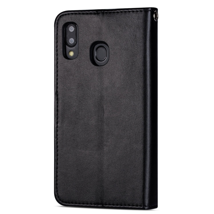 For Samsung Galaxy A20E Ultra-thin 9 Card Horizontal Flip Leather Case, with Card Slots & Holder & Lanyard