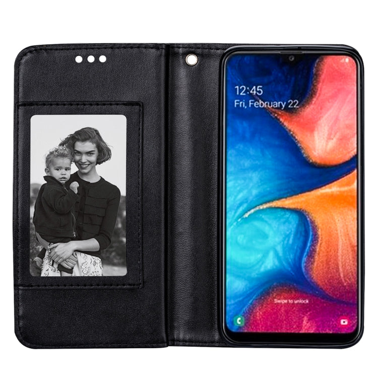For Samsung Galaxy A20E Ultra-thin 9 Card Horizontal Flip Leather Case, with Card Slots & Holder & Lanyard