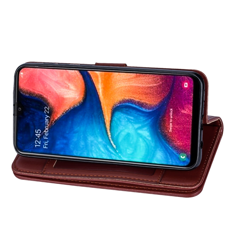 For Samsung Galaxy A20E Ultra-thin 9 Card Horizontal Flip Leather Case, with Card Slots & Holder & Lanyard