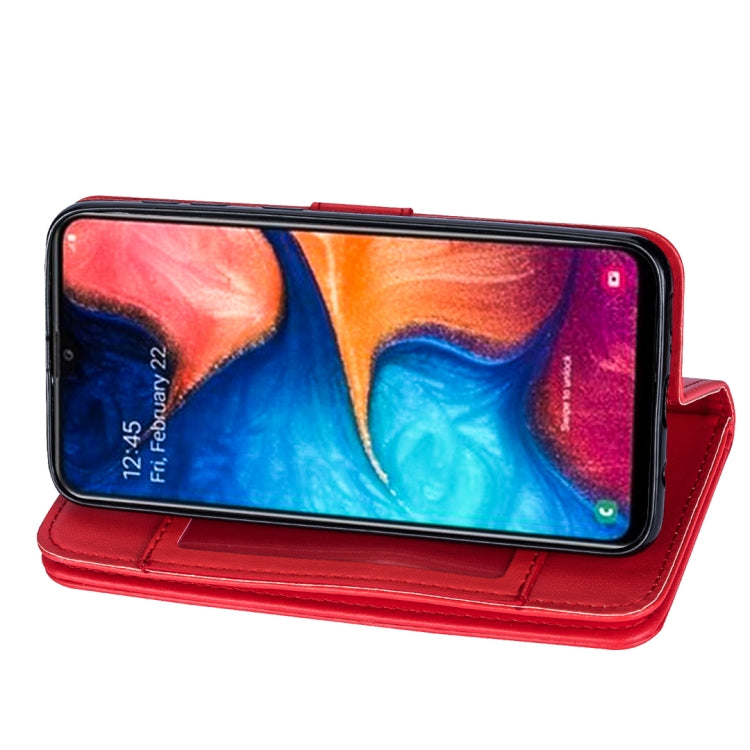 For Samsung Galaxy A10e Ultra-thin 9 Card Horizontal Flip Leather Case, with Card Slots & Holder & Lanyard