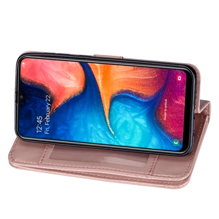 For Samsung Galaxy A10e Ultra-thin 9 Card Horizontal Flip Leather Case, with Card Slots & Holder & Lanyard