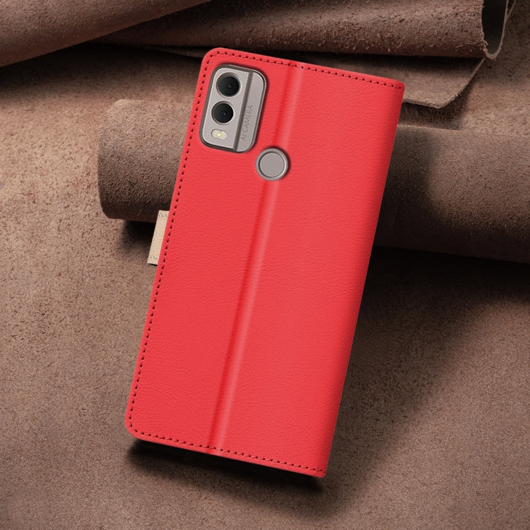 For Nokia C22 Color Matching RFID Anti-theft Leather Phone Case