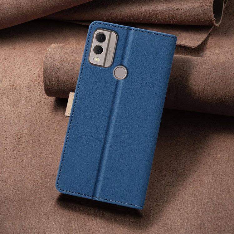 For Nokia C22 Color Matching RFID Anti-theft Leather Phone Case