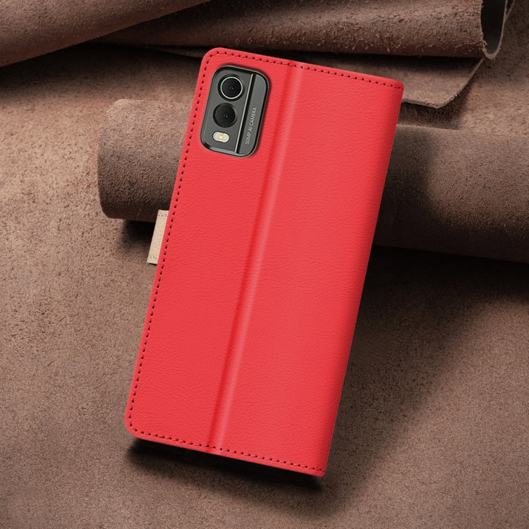 For Nokia C32 Color Matching RFID Anti-theft Leather Phone Case