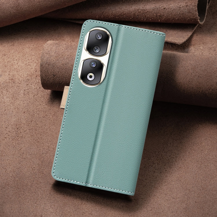 For Honor 90 Pro Color Matching RFID Anti-theft Leather Phone Case
