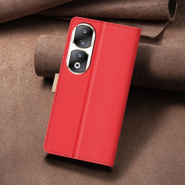 For Honor 90 Pro Color Matching RFID Anti-theft Leather Phone Case