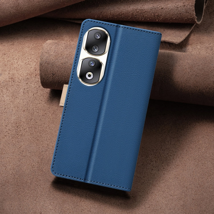 For Honor 90 Pro Color Matching RFID Anti-theft Leather Phone Case