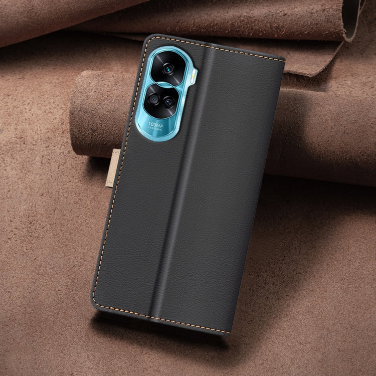 For Honor 90 Lite / X50i Color Matching RFID Anti-theft Leather Phone Case
