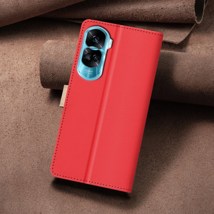 For Honor 90 Lite / X50i Color Matching RFID Anti-theft Leather Phone Case