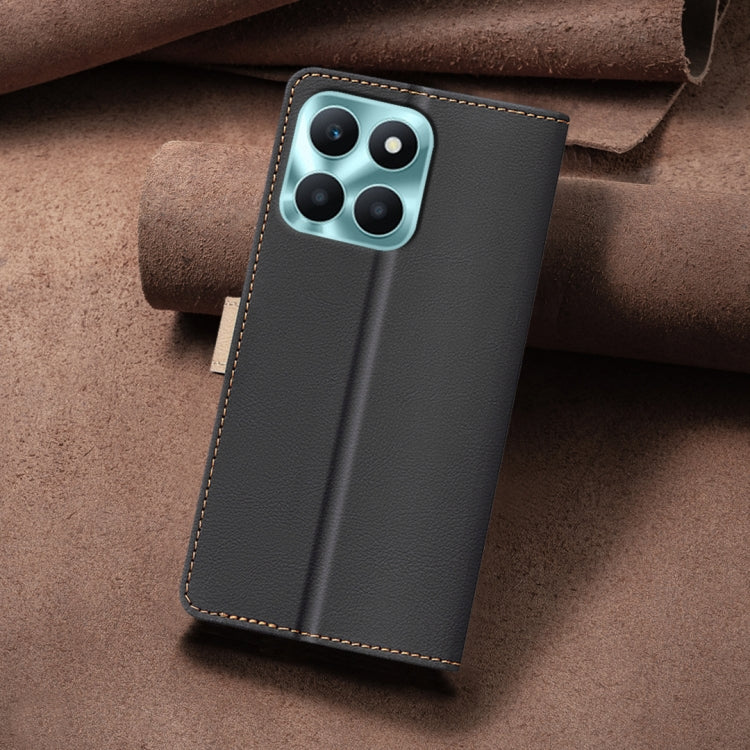 For Honor X6a Color Matching RFID Anti-theft Leather Phone Case