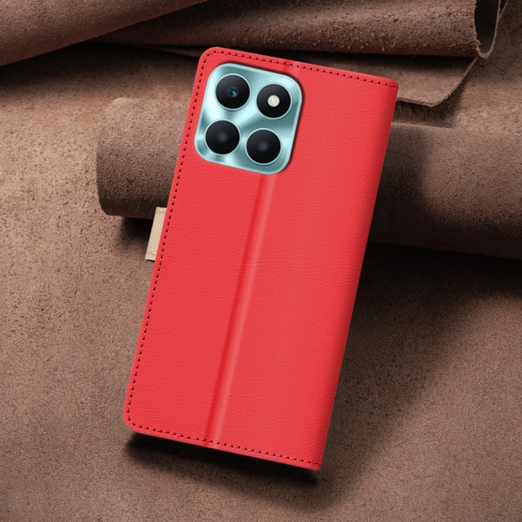 For Honor X6a Color Matching RFID Anti-theft Leather Phone Case
