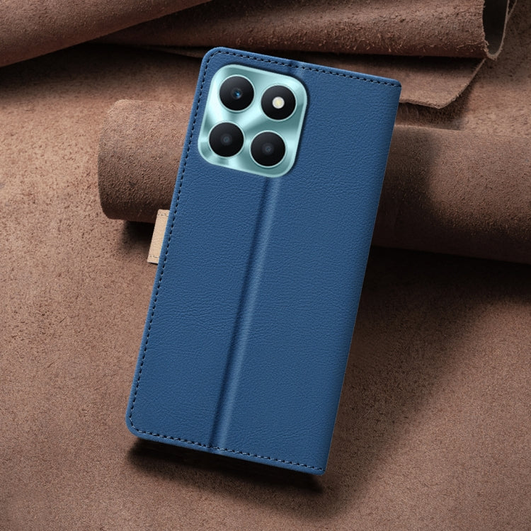 For Honor X6a Color Matching RFID Anti-theft Leather Phone Case