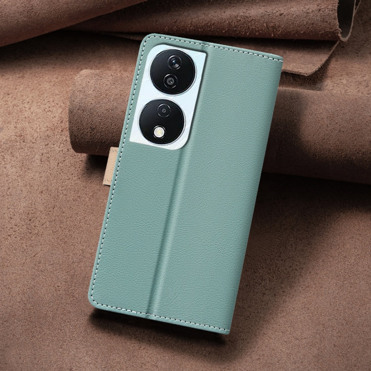 For Honor X7b Color Matching RFID Anti-theft Leather Phone Case